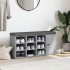 Banco zapatero madera de ingeniería gris Sonoma 102x32x50