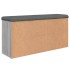 Banco zapatero madera de ingeniería gris Sonoma 102x32x50