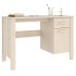Escritorio HAMAR madera de pino maciza marrón miel 113x50x75