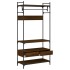 Armario cajones madera ingeniería marrón roble 89x39x184,5