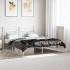 Estructura cama sin colchón con cabecero metal blanco