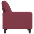 Sillón de tela rojo tinto 60