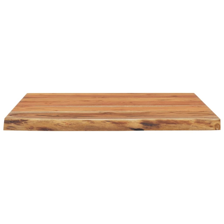 Tablero cuadrado madera maciza acacia borde vivo 80x80x2,5
