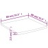 Tablero cuadrado madera maciza acacia borde vivo 80x80x2,5