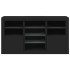 Aparador con luces LED negro 123x37x67
