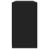 Aparador con luces LED negro 123x37x67