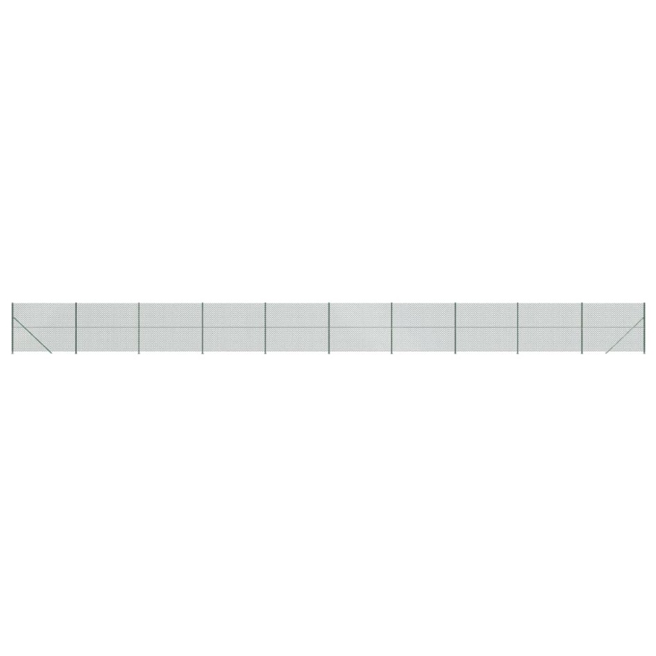 Cerca de alambre con brida verde 1,8x25