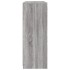 Aparador con luz LED 3 pzas madera de ingeniería gris