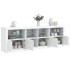 Aparador con luces LED blanco 202x37x67