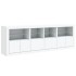 Aparador con luces LED blanco 202x37x67