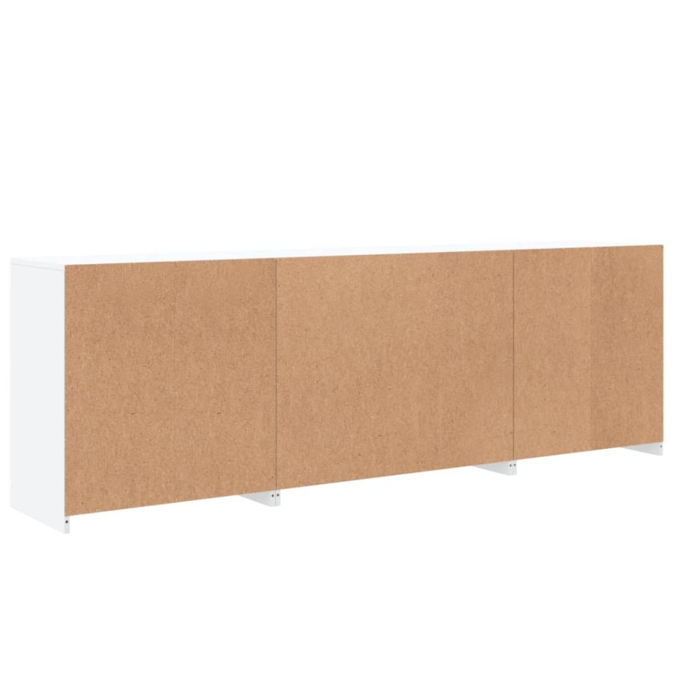 Aparador con luces LED blanco 202x37x67