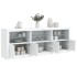 Aparador con luces LED blanco 181,5x37x67