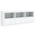 Aparador con luces LED blanco 181,5x37x67