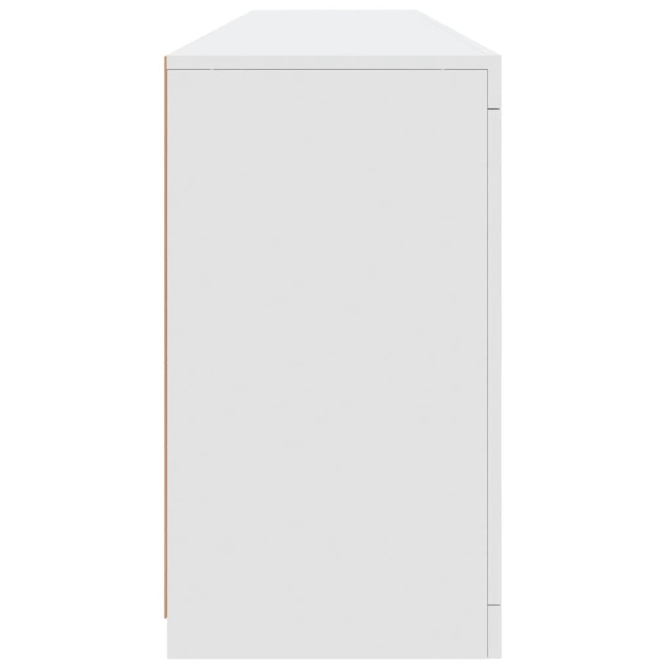 Aparador con luces LED blanco 181,5x37x67