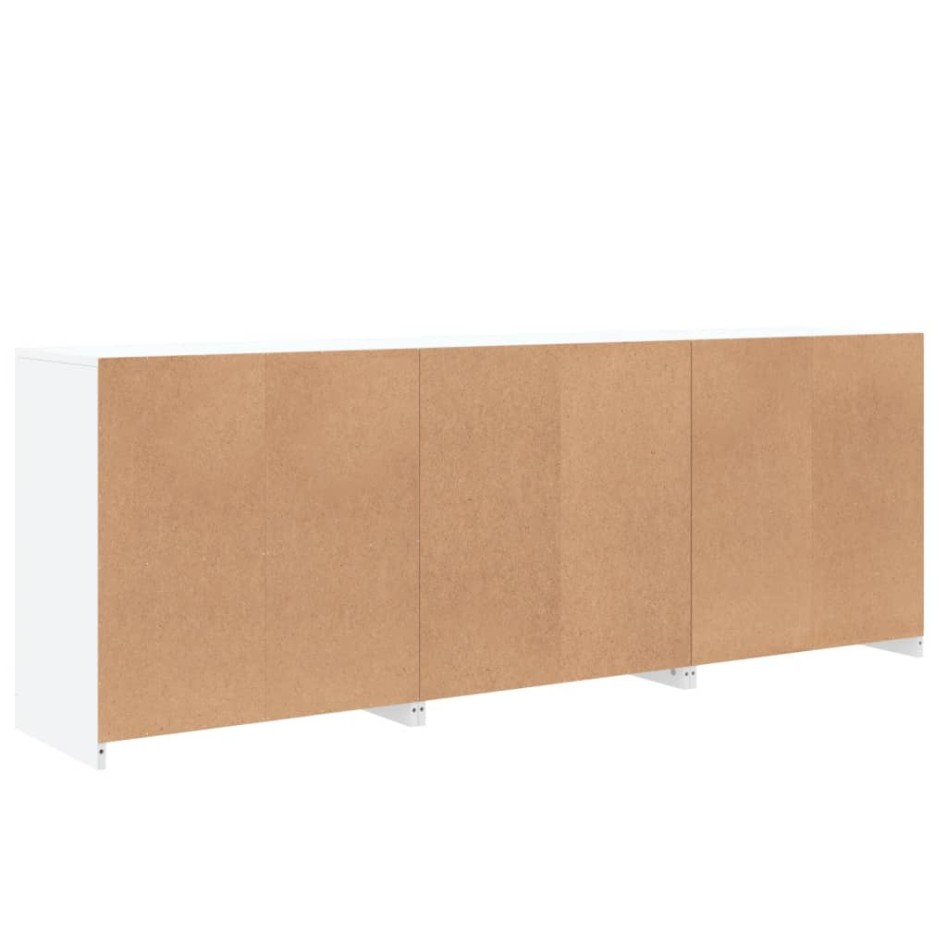 Aparador con luces LED blanco 181,5x37x67