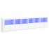 Aparador con luces LED blanco 283x37x67