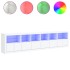 Aparador con luces LED blanco 283x37x67
