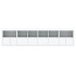 Aparador con luces LED blanco 283x37x67