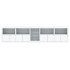 Aparador con luces LED blanco 283x37x67