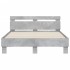 Cama con cabecero madera de ingeniería gris hormigón 120x190