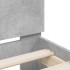 Cama con cabecero madera de ingeniería gris hormigón 120x190