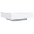 Mesa de centro con luces LED blanco 100x100x31