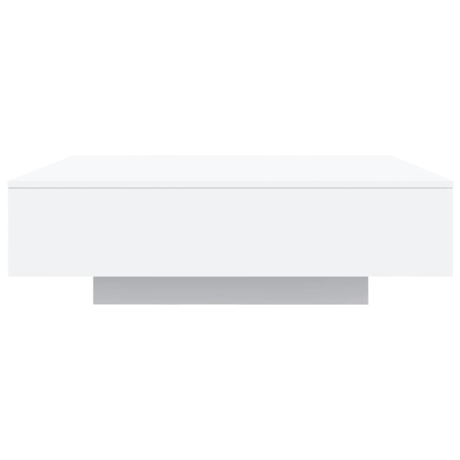 Mesa de centro con luces LED blanco 100x100x31