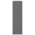 Aparador superior HAMAR pino macizo gris oscuro 90x30x100
