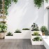 Jardinera 4 niveles madera maciza pino blanca 106x104,5x36