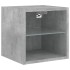 Muebles TV pared con LED 7 pzas madera ingeniería gris