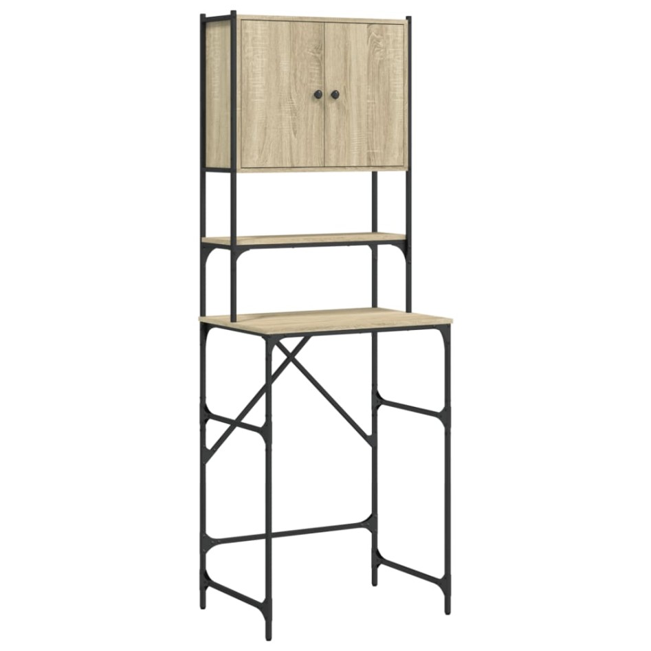 Armario de lavadora color roble Sonoma 68x48,5x194