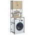 Armario de lavadora color roble Sonoma 68x48,5x194