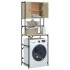 Armario de lavadora color roble Sonoma 68x48,5x194