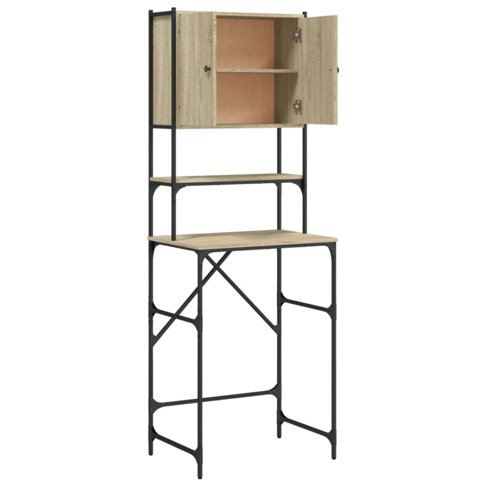 Armario de lavadora color roble Sonoma 68x48,5x194