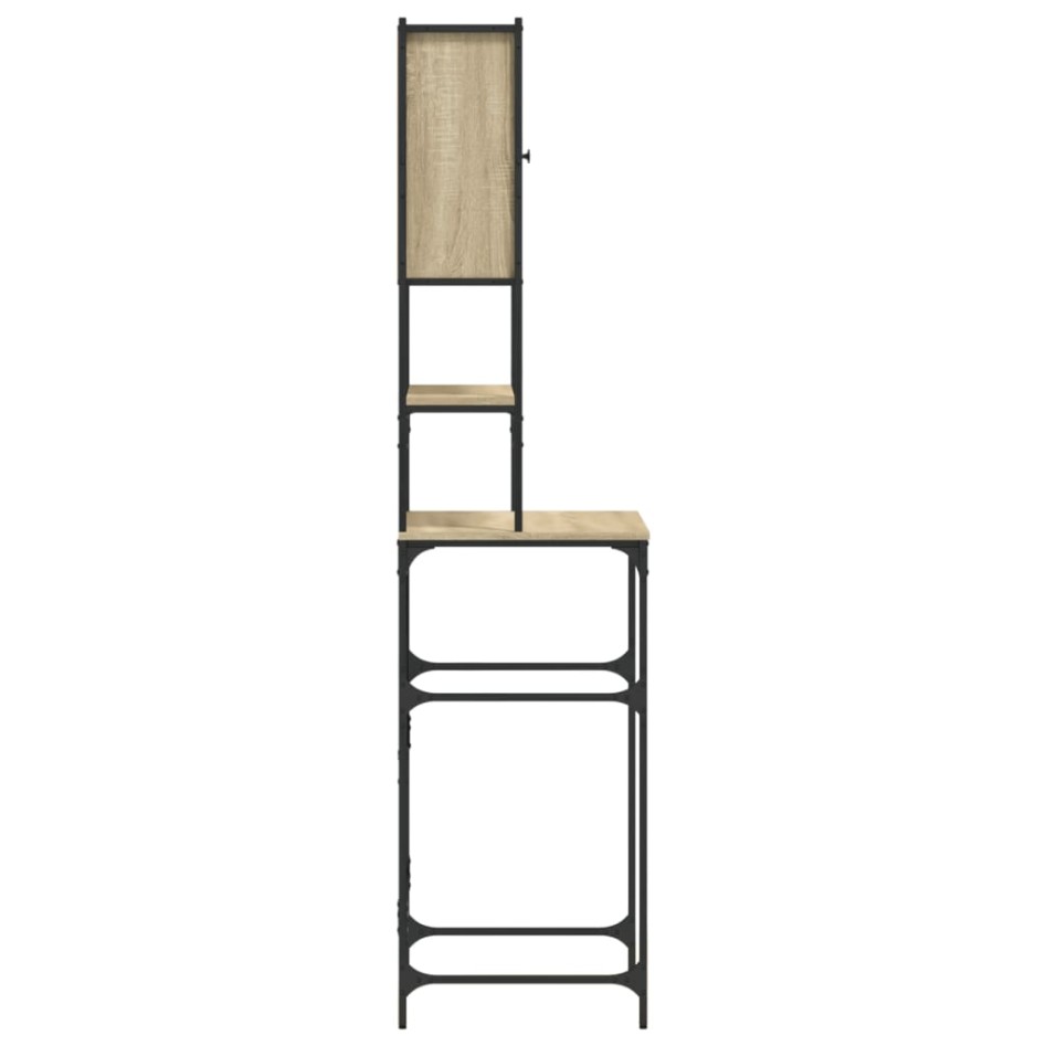 Armario de lavadora color roble Sonoma 68x48,5x194