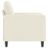 Sillón de terciopelo color crema 60