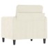 Sillón de terciopelo color crema 60