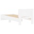 Estructura cama con cabecero madera ingeniería blanco 90x200