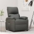 Sillón reclinable de tela gris