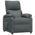 Sillón reclinable de tela gris