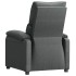Sillón reclinable de tela gris