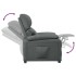 Sillón reclinable de tela gris