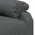 Sillón reclinable de tela gris