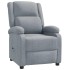 Sillón reclinable de tela gris