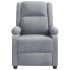 Sillón reclinable de tela gris