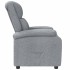 Sillón reclinable de tela gris