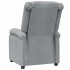 Sillón reclinable de tela gris