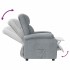 Sillón reclinable de tela gris
