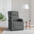 Sillón reclinable de tela gris