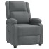 Sillón reclinable de tela gris